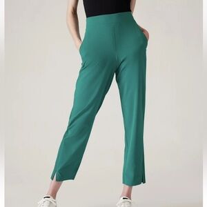 Athleta Brooklyn Ankle Pants Emerald Green Size 8